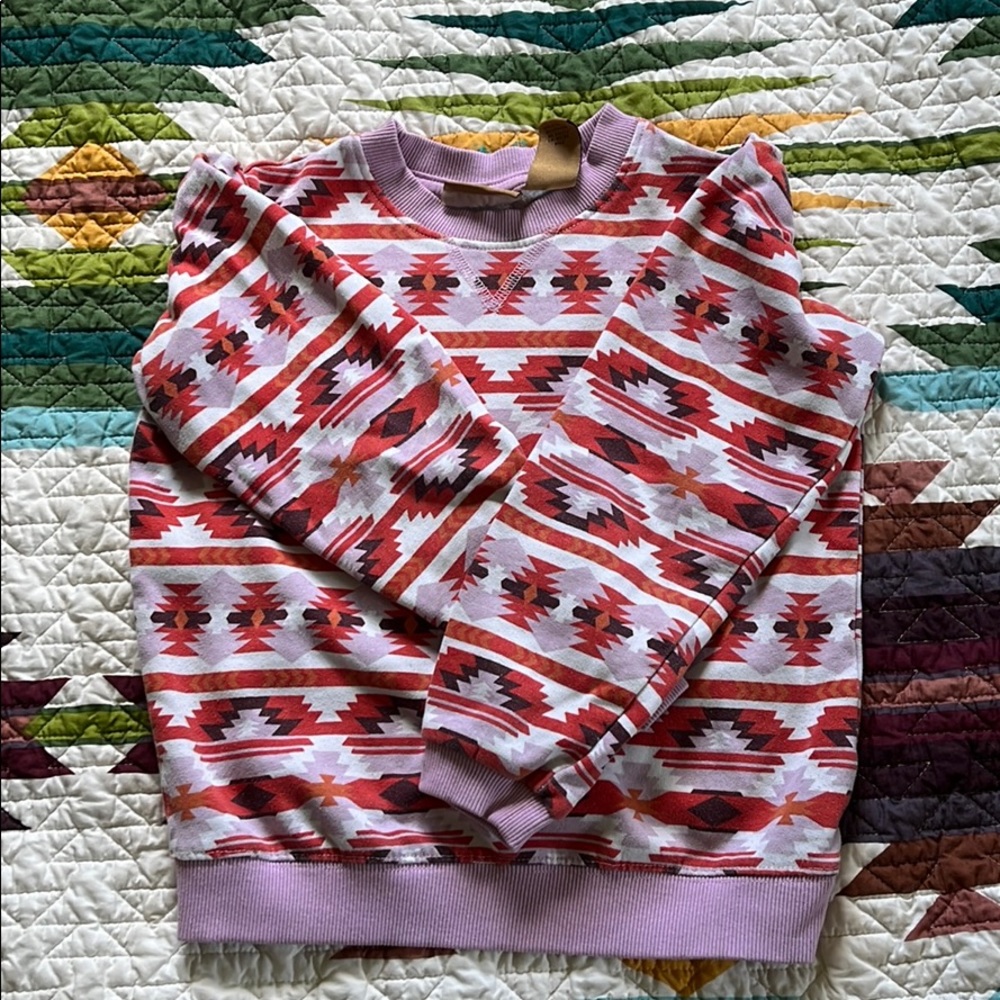 Wrangler girls small aztec sweatshirt